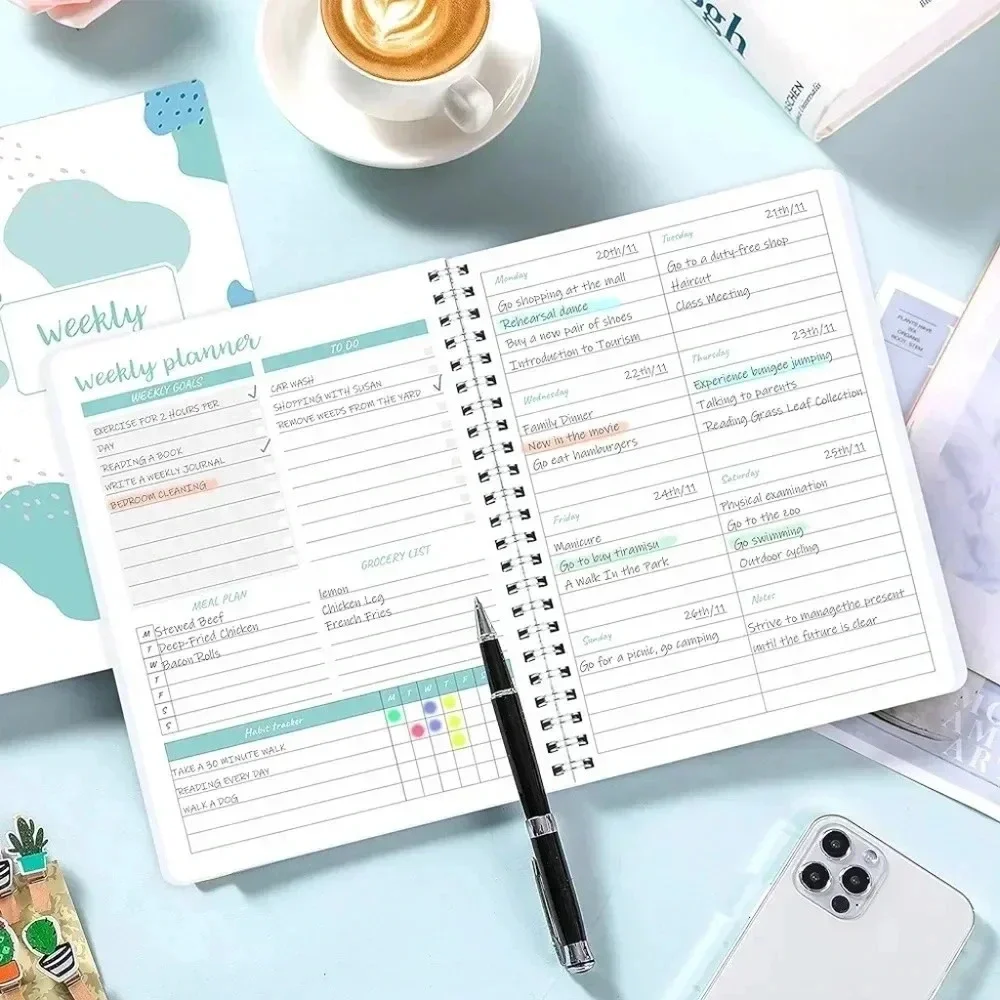 COPY - Undated Weekly Planner, Weekly To Do List Notebook with Weekly Goals Pla…
